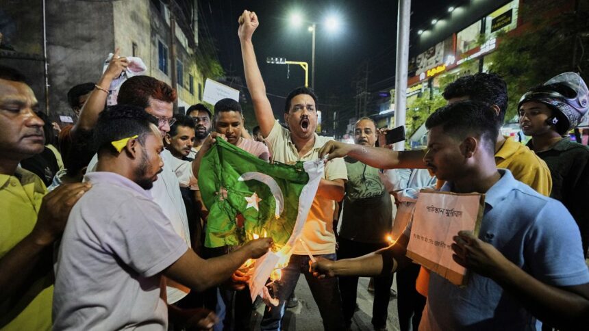 Protests erupt in cities across India after at least 26 killed in Kashmir shooting