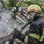 Russia launches drones strikes on Ukrainian city of Kharkiv, starting fires across city