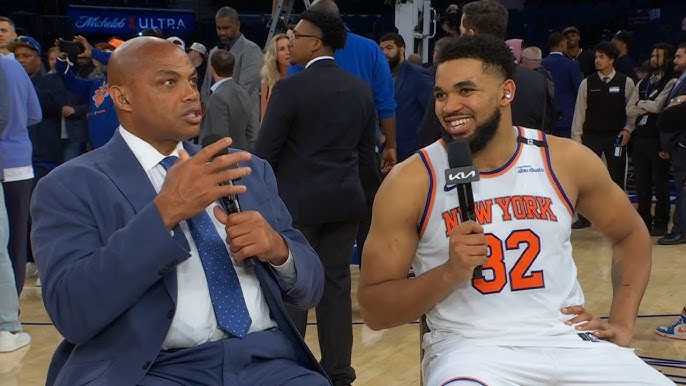 Charles Barkley questions Karl-Anthony Towns over foul trouble in the playoffs