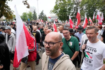 Anti-immigration demonstrations take place in more than 80 cities across Poland