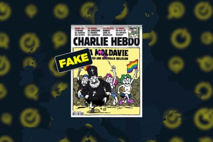 Fake Charlie Hebdo cover attacking Moldova Pride circulates online