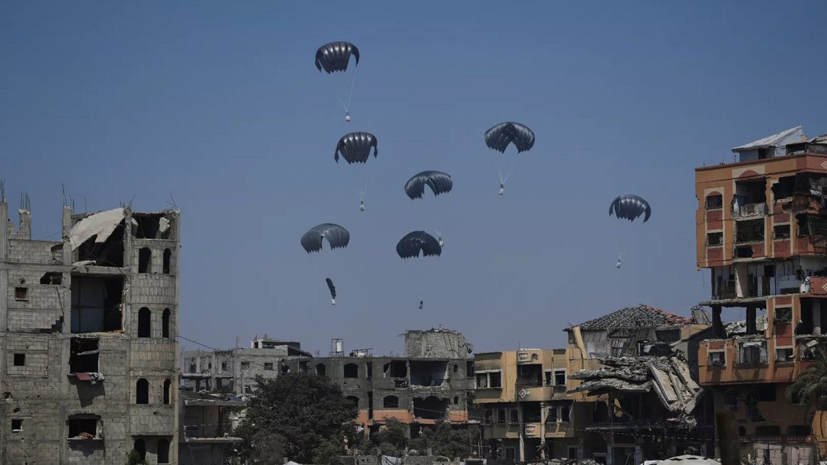 More aid dropped by plane over Gaza Strip amid concerns over worsening humanitarian situation