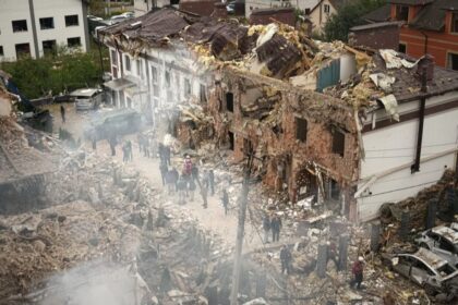At least four people killed as Russia launches major overnight offensive on the Ukrainian capital