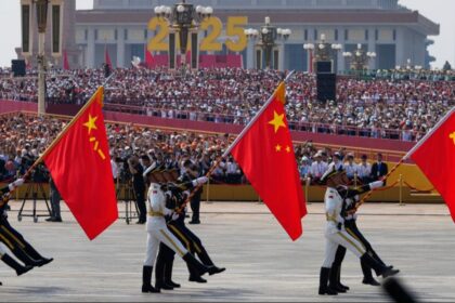 China unveils new weapons at Victory Day military parade attended by Putin and Kim