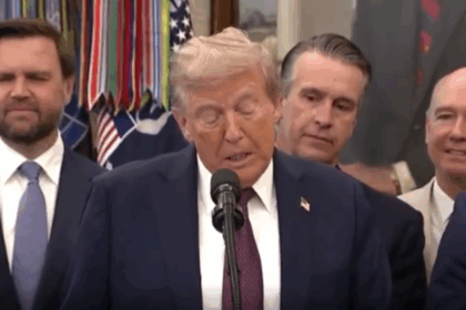 Trump’s announcement from the Oval – he’s definitely not dead
