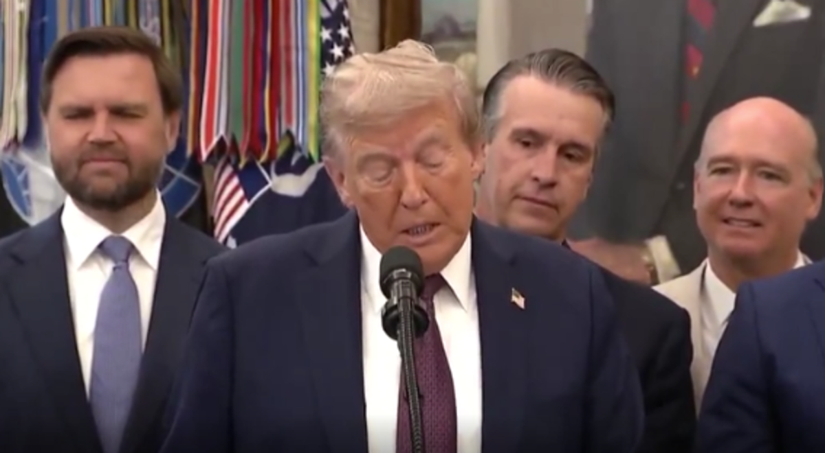Trump’s announcement from the Oval – he’s definitely not dead