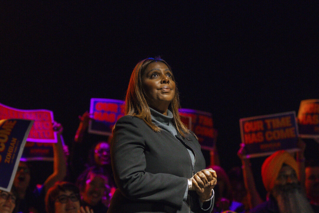New York AG Letitia James Speaks at Rally in First Appearance Since Indictment