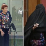 Pauline Hanson suspended from Australian Senate for wearing burqa in protest stunt