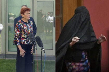 Pauline Hanson suspended from Australian Senate for wearing burqa in protest stunt