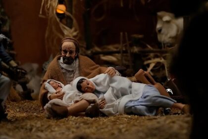 Fugitive in Italy arrested after hiding in nativity scene as fake statue