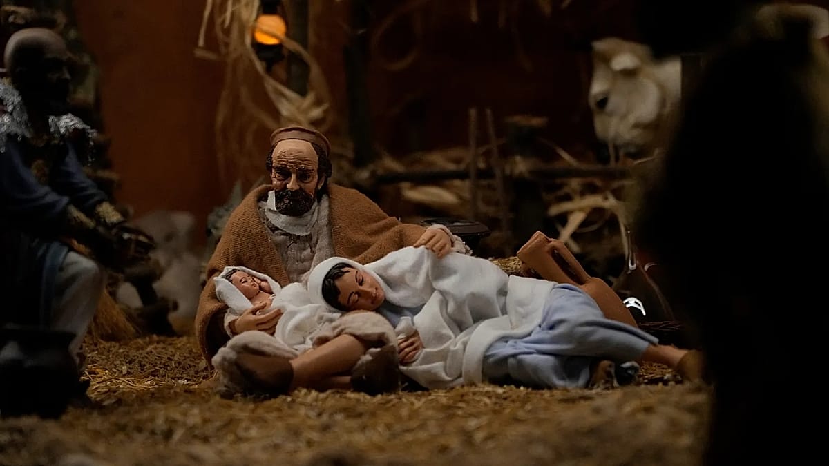 Fugitive in Italy arrested after hiding in nativity scene as fake statue