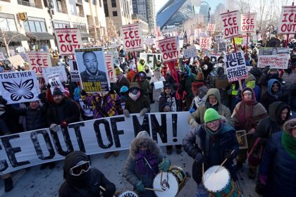 Thousands rally and hundreds of businesses close in protest against ICE presence in Minnesota